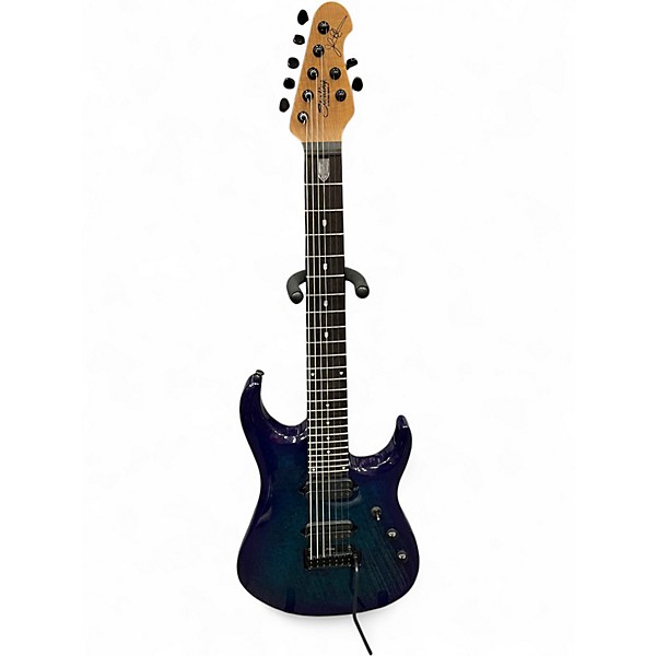 Used Sterling by Music Man John Petrucci JP157D 7 String Cerulean Paradise Solid Body Electric Guitar