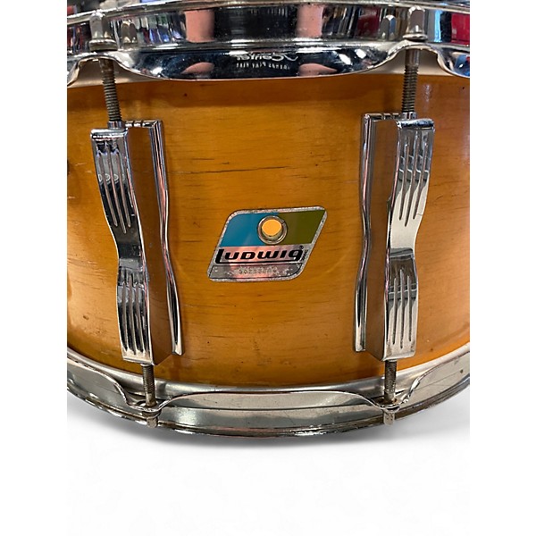 Vintage 1980 Ludwig 7.5in Classic Maple snare Natural Drum