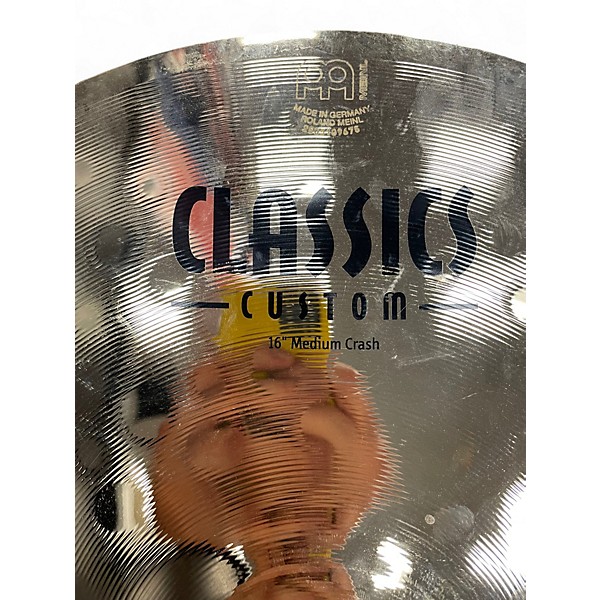 Used MEINL 16in Classics Custom Medium Crash Cymbal