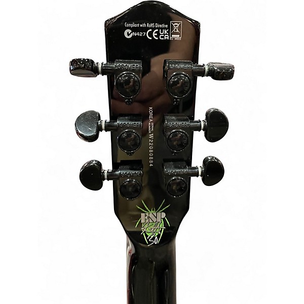Used ESP LTD KH3 Kirk Hammett Signature Spider Black Solid Body Electric Guitar
