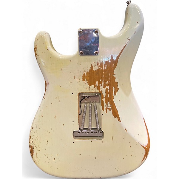 Used Fender CUSTOM SHOP 57 Relic Strat Olympic White Solid Body Electric Guitar