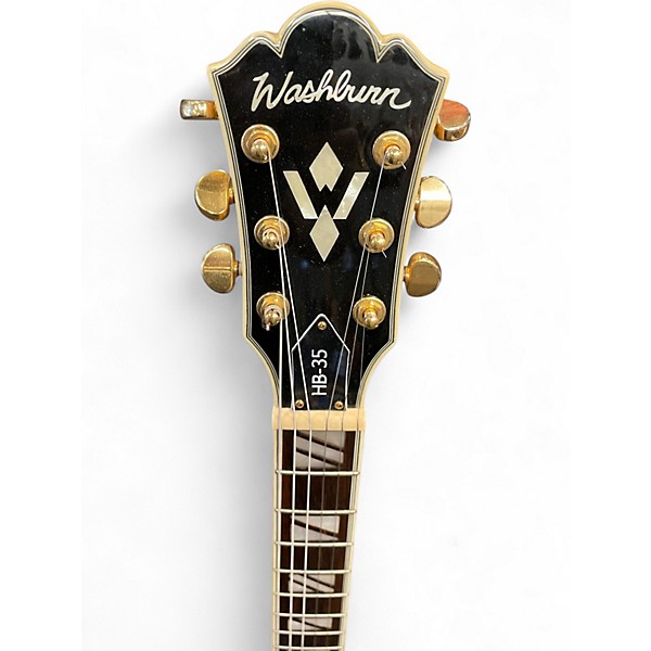 Used Washburn HB35 Natural Hollow Body Electric Guitar