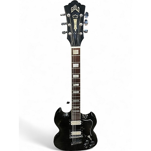 Used Guild S100 Black Solid Body Electric Guitar