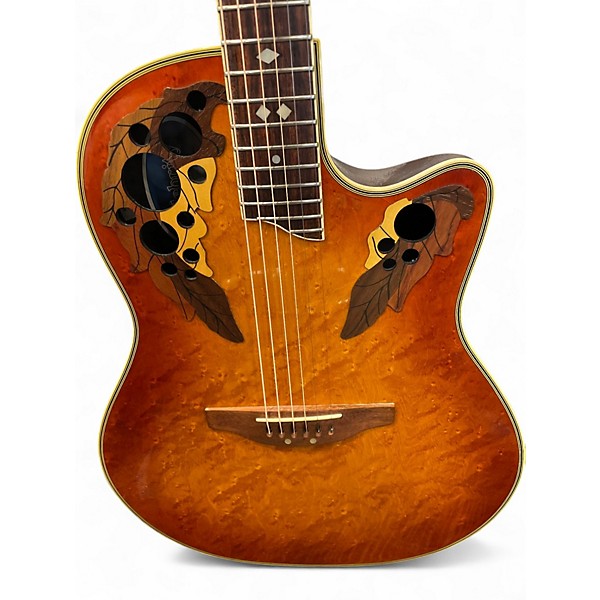 Used Ovation CC257 Amber Acoustic Electric Guitar
