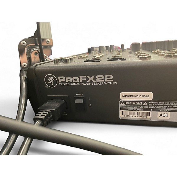 Used Mackie PROFX22 Unpowered Mixer