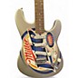 Used Squier STRATOCASTER STANDARD MILLER LITE Silver Solid Body Electric Guitar