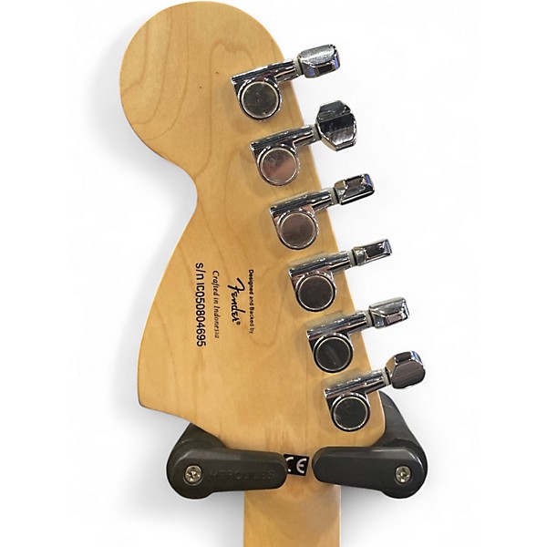 Used Squier STRATOCASTER STANDARD MILLER LITE Silver Solid Body Electric Guitar