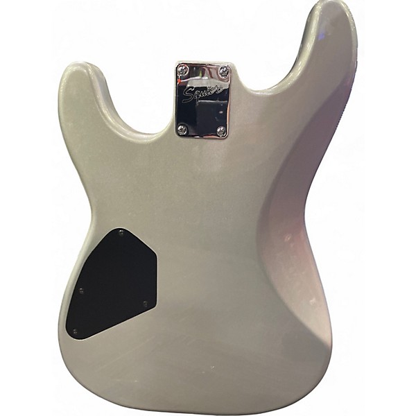 Used Squier STRATOCASTER STANDARD MILLER LITE Silver Solid Body Electric Guitar