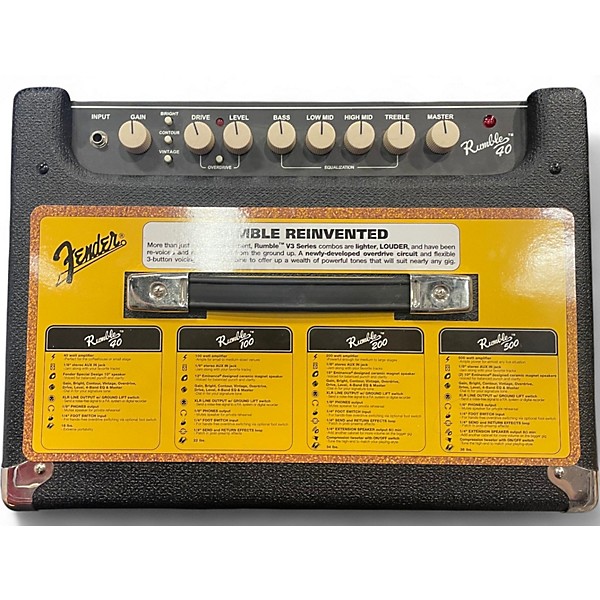 Used Fender Rumble V3 40W 1x10 Bass Combo Amp