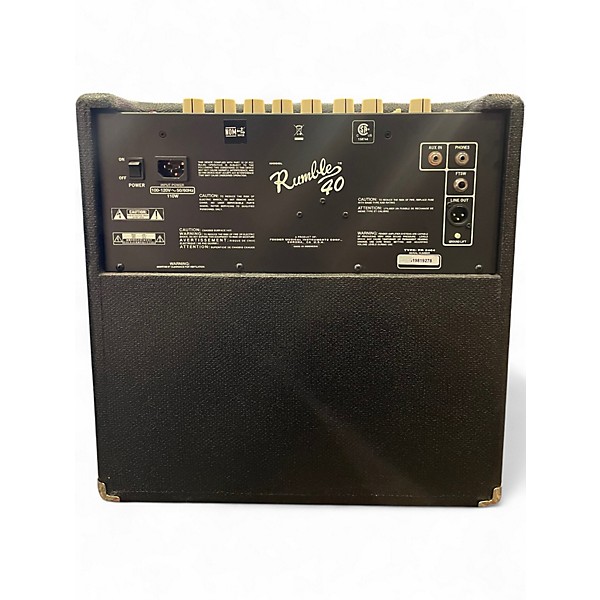 Used Fender Rumble V3 40W 1x10 Bass Combo Amp