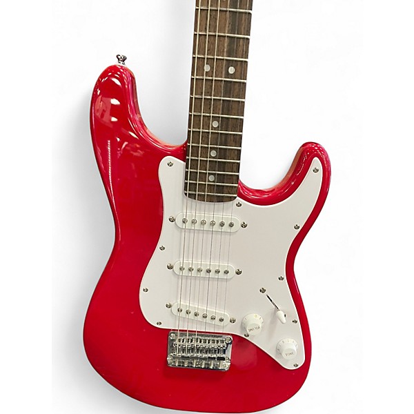 Used Squier Mini Affinity Stratocaster Candy Apple Red Electric Guitar