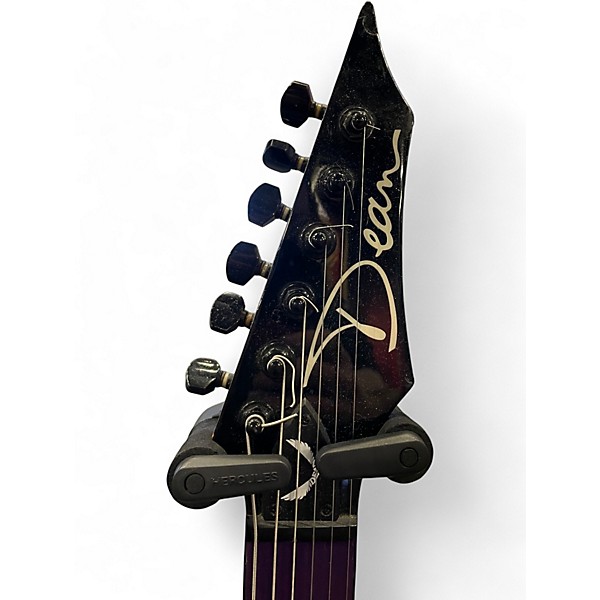 Used Dean Custom Zone Purple Solid Body Electric Guitar
