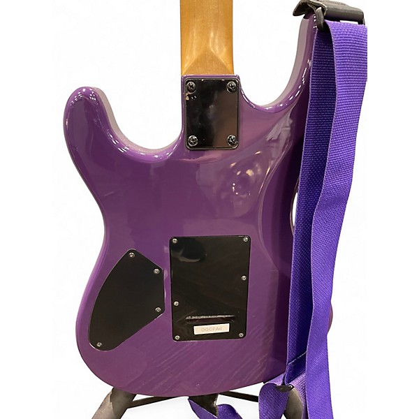 Used Dean Custom Zone Purple Solid Body Electric Guitar