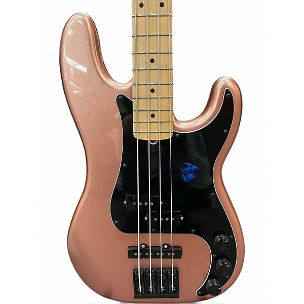 Used Fender American Performer Precision Bass Burgundy Mist Electric Bass Guitar