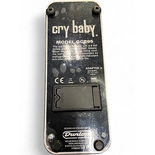 Used Dunlop GCB95 Original Crybaby Wah Effect Pedal