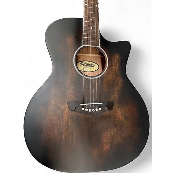 Used D'Angelico Premier Gramercy CS Acoustic-Electric Guita Trans Black Acoustic Guitar
