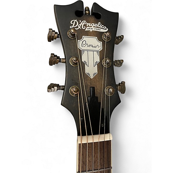 Used D'Angelico Premier Gramercy CS Acoustic-Electric Guita Trans Black Acoustic Guitar
