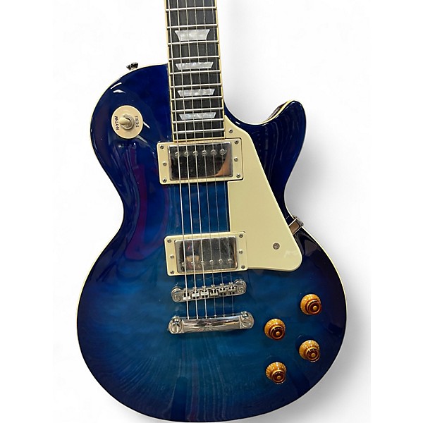 Used Epiphone Les Paul Standard Pro Blue Solid Body Electric Guitar