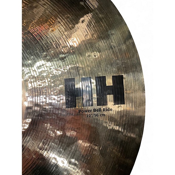 Used SABIAN 22in HH POWER BELL RIDE BRILLIANT Cymbal