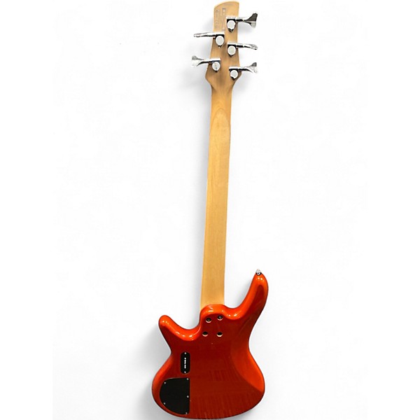 Used Ibanez GSR205 5 String Orange Electric Bass Guitar