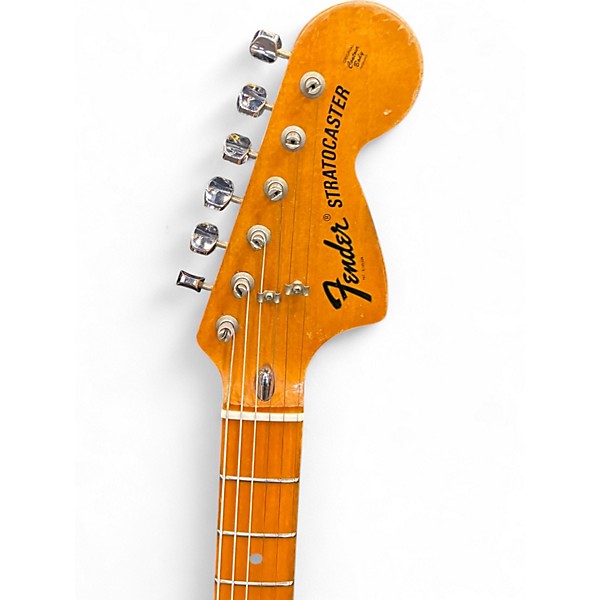 Vintage 1974 Fender Stratocaster Black Solid Body Electric Guitar