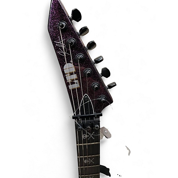 Used 2023 ESP KH602 Kirk Hammett Signature Purple SPARKLE Solid Body Electric Guitar
