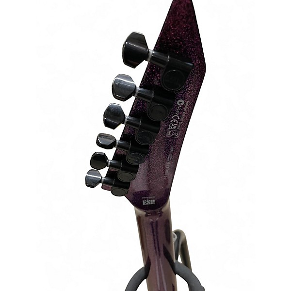 Used 2023 ESP KH602 Kirk Hammett Signature Purple SPARKLE Solid Body Electric Guitar