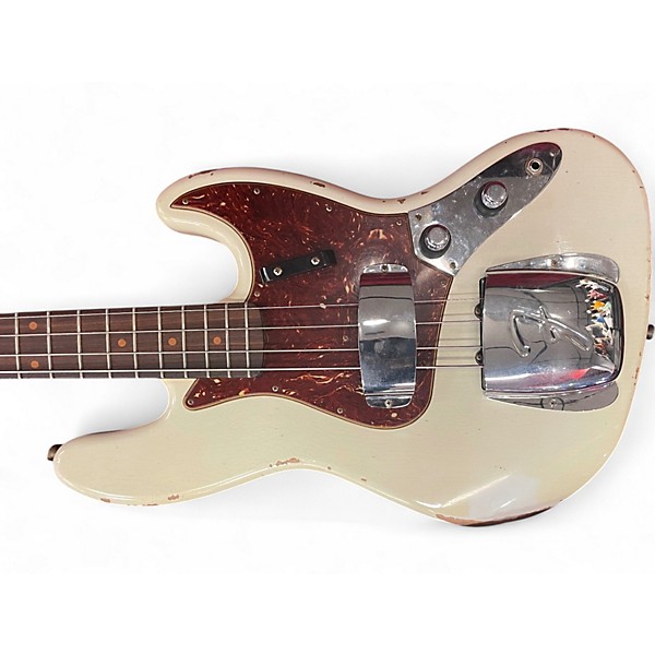Used Fender Custom Shop LTD 60 JAZZ BASS RELIC Alpine White Electric Bass Guitar