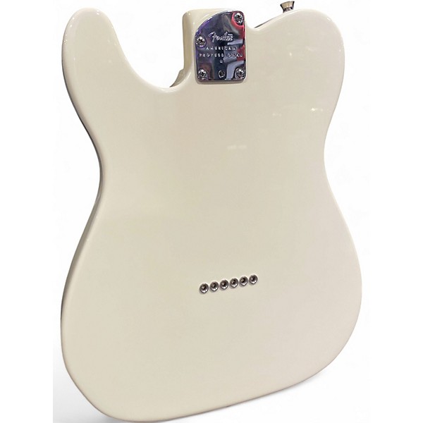 Used Fender American Professional II Telecaster Olympic White Solid Body Electric Guitar