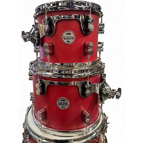 Used PDP by DW 5 Piece Concept Series OX BLOOD Drum Kit