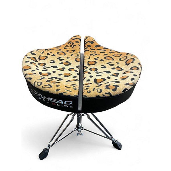 Used Ahead Spinal-G 3-Leg Drum Throne with Leopard Print Cloth Drum Throne