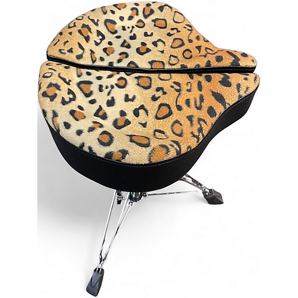 Used Ahead Spinal-G 3-Leg Drum Throne with Leopard Print Cloth Drum Throne