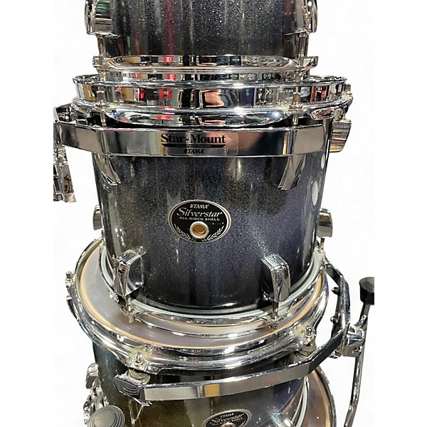Used TAMA 7 Piece Silverstar Sparkle Fade Drum Kit
