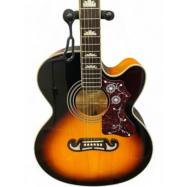 Used Epiphone EJ200CE SUNBURST Acoustic Electric Guitar