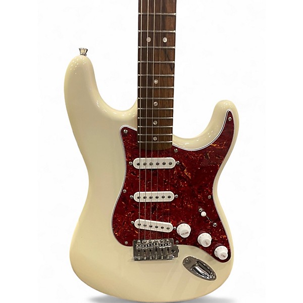 Used Squier CLASSIC VIBE STRATOCASTER Olympic White Solid Body Electric Guitar