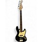 Used 2014 Squier J Bass Black Electric Bass Guitar thumbnail