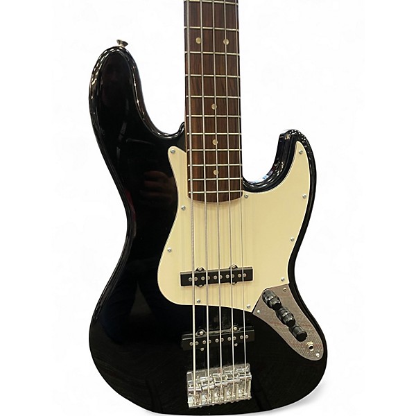Used 2014 Squier J Bass Black Electric Bass Guitar