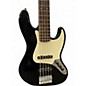 Used 2014 Squier J Bass Black Electric Bass Guitar