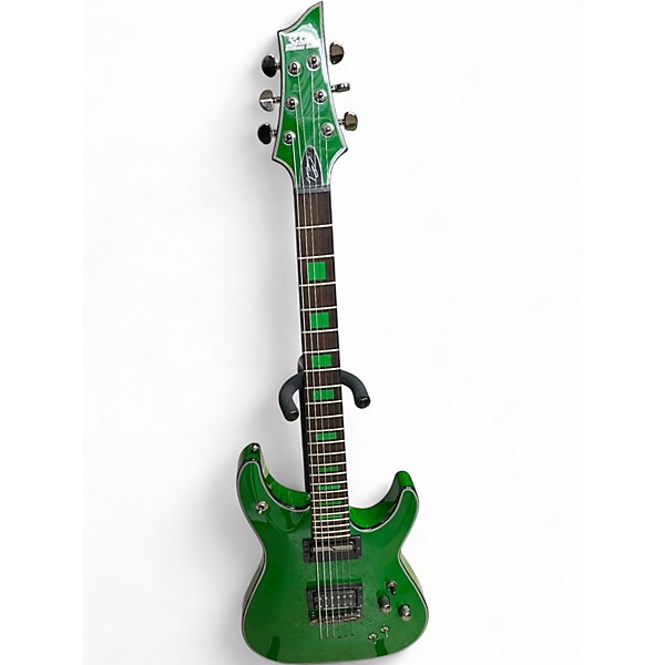Used Schecter Guitar Research KENNY HICKEY SIGNATURE C1 Green Solid Body Electric Guitar