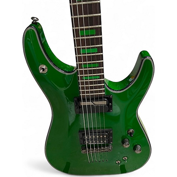 Used Schecter Guitar Research KENNY HICKEY SIGNATURE C1 Green Solid Body Electric Guitar