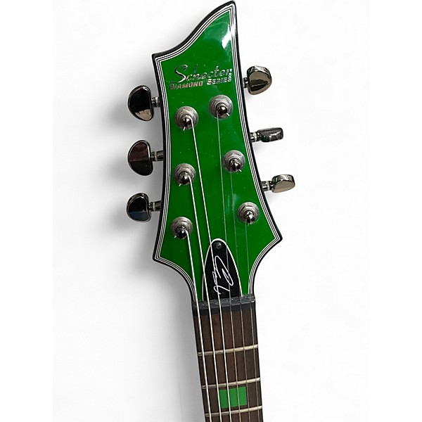 Used Schecter Guitar Research KENNY HICKEY SIGNATURE C1 Green Solid Body Electric Guitar