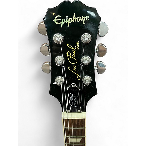Used Epiphone Les Paul Standard Black Solid Body Electric Guitar