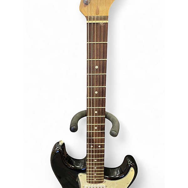 Used Squier Standard Stratocaster Black Solid Body Electric Guitar