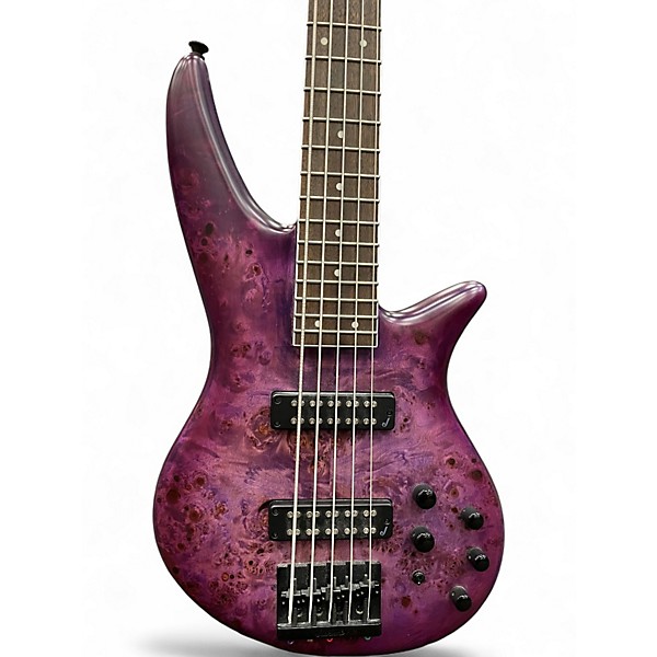 Used Jackson X Series Spectra SBXP V Purple Burst Electric Bass Guitar