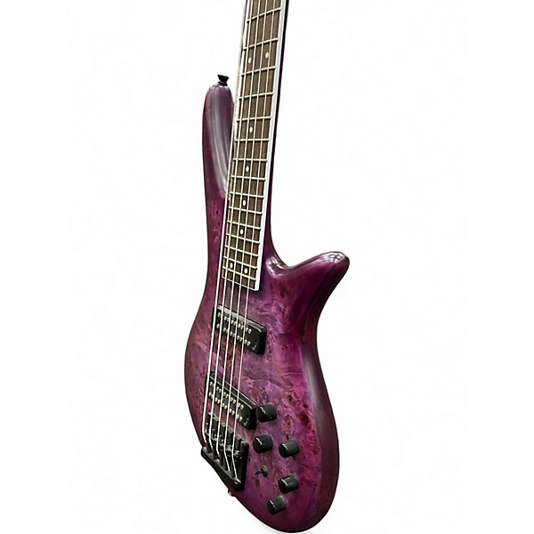 Used Jackson X Series Spectra SBXP V Purple Burst Electric Bass Guitar