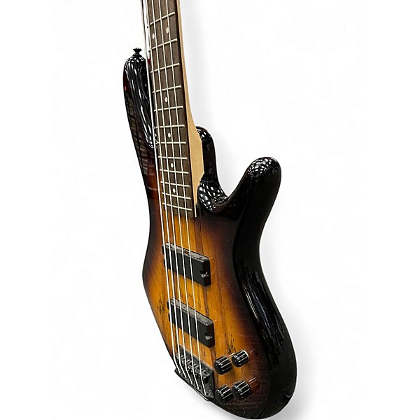 Used Ibanez GSR205SM 5 String Brown Burst Electric Bass Guitar