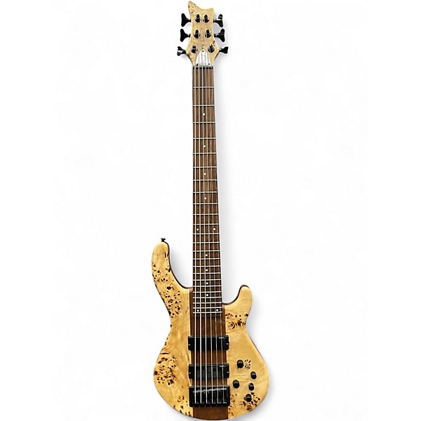 Used Dean Edge Select 6 String Burled Poplar Electric Bass Guitar