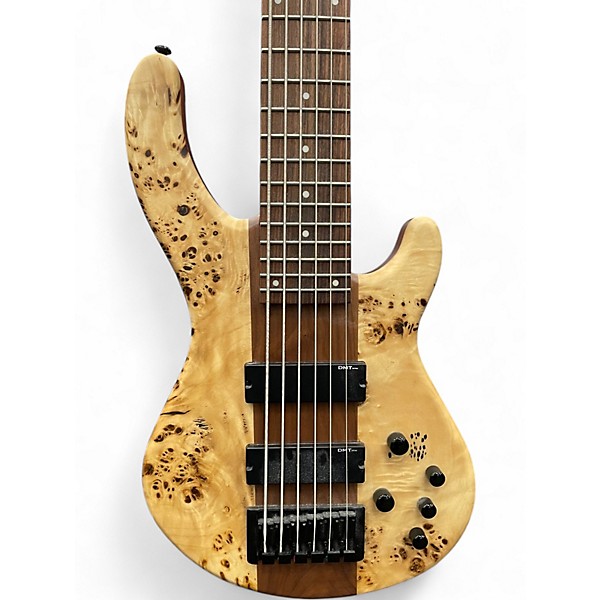 Used Dean Edge Select 6 String Burled Poplar Electric Bass Guitar