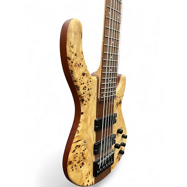 Used Dean Edge Select 6 String Burled Poplar Electric Bass Guitar
