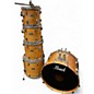 Used 1980s Pearl 5 Piece Professional DLX Series Natural Drum Kit thumbnail